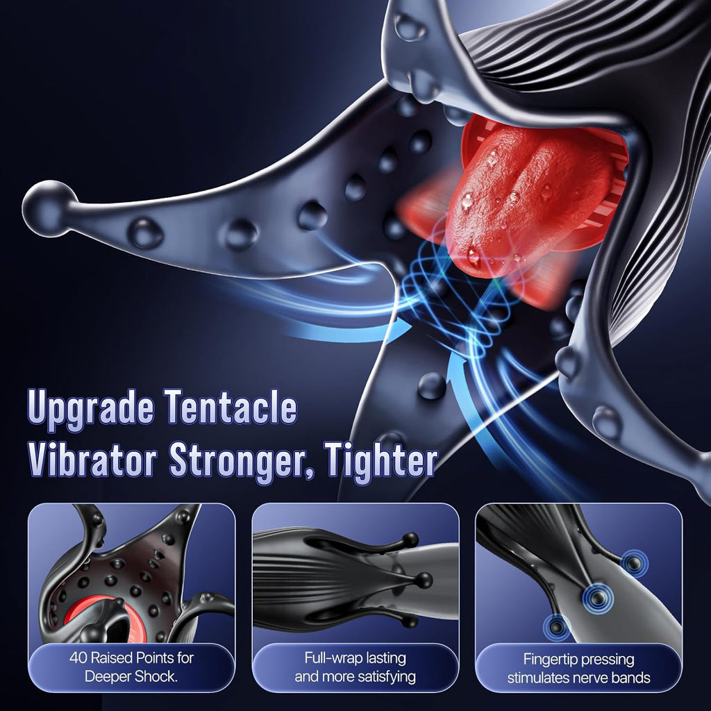 Masturbator Pocket Pussy Upgrade Size 10 Tongue Modes Sex Toy for Men Couples for Penis Clitoral Breast Stimulation,  with 3D Particles Sex Toys