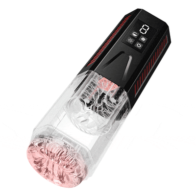 Mars - Oral Dominator 7 Vibration 7 Rotation 7 Back and Forth 4-in-1 Masturbator with Dual Motors