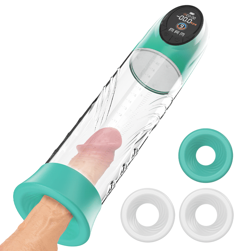 Logan 4 Pressure Levels and 9 Sucking Penis Pump Male Sex Toys
