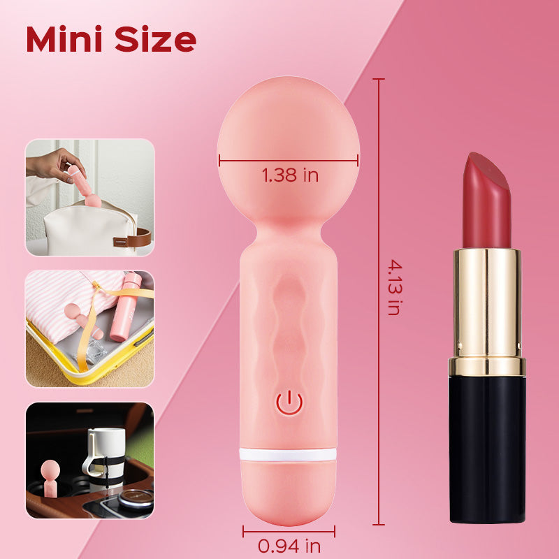 Mini USB Rechargeable Wand Massager Vibe Clitoris Stimulation