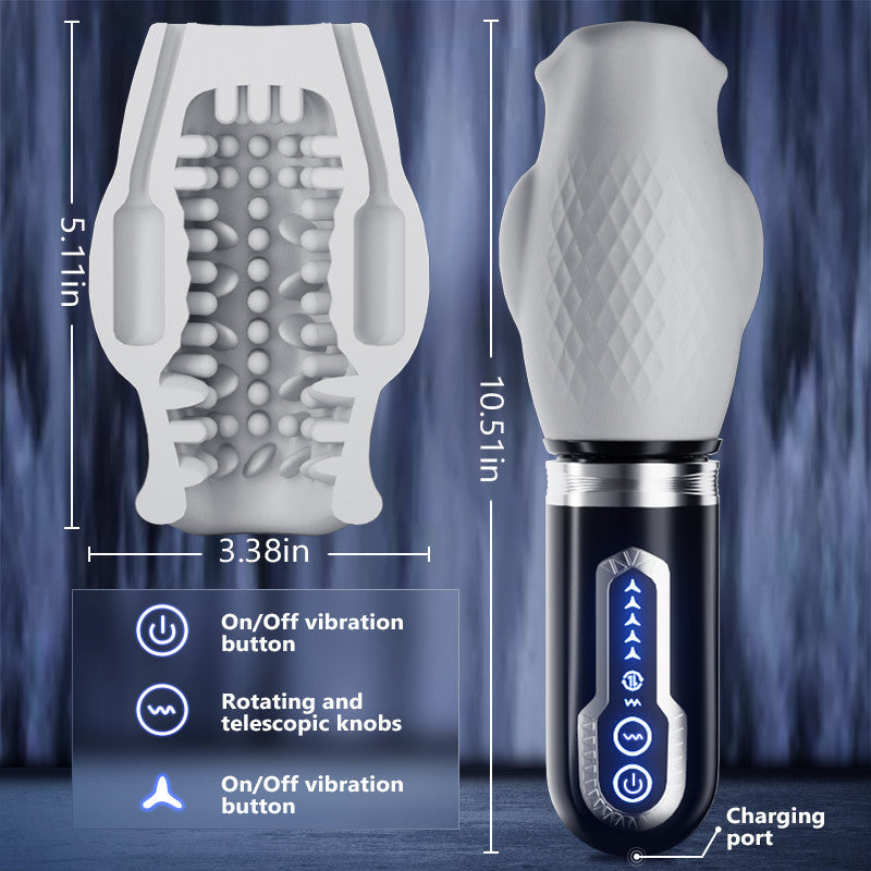 Tornado 3.0 - Dual Motor Oralsex Analog Masturbator 7 Vibrations 5 Retractions 5 Rotations