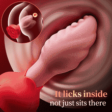 Load image into Gallery viewer, Sera - Tongue-Shaped 360° Rotating Anal Plug with Rose Base for Women &amp; Men