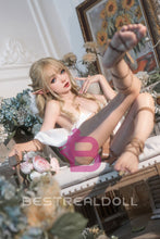 Load image into Gallery viewer, US Stock - Keely Plus 150cm #M8 Silicone ROS Head Elf Sex Doll Full Silicone Flat Boobs Movable Jaw Oral Sex Adult Love Doll