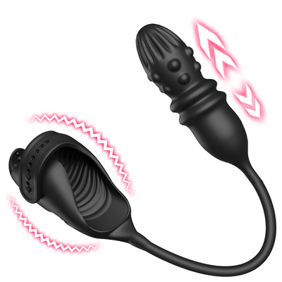 Thrusting & Vibrating Glans Trainer for Intense Penis and Anal Stimulation