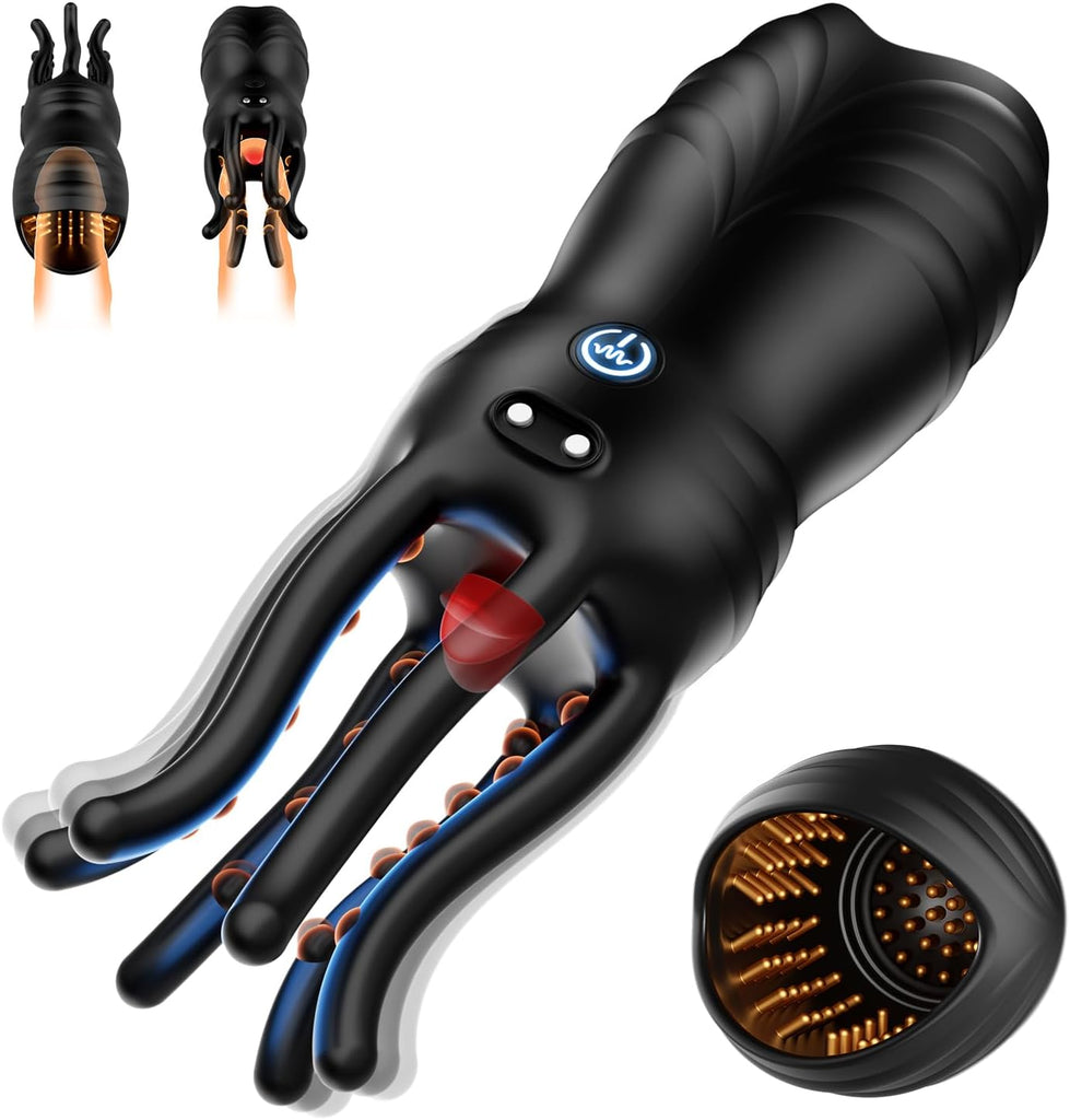 Penis Training Vibrator for Men with 10 Vibration Modes Male Stroker