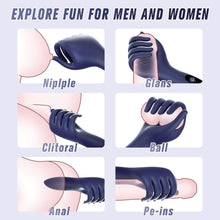 Load image into Gallery viewer, 9X Vibration Finger Trainer Vibrator Glan Stimulator Masturbators