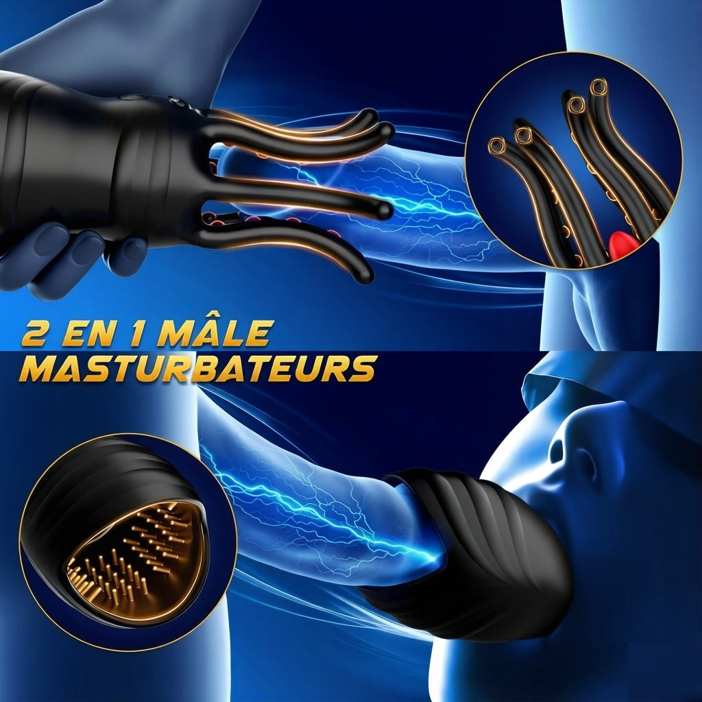 Penis Training Vibrator for Men with 10 Vibration Modes Male Stroker