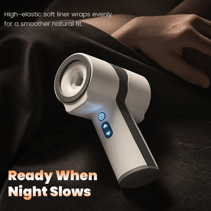 Raiden – Ergonomic Male Masturbator Non-Slip Arc Handle for Fatigue-Free Grip Durable Telescopic Rotation Motor