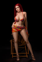 Load image into Gallery viewer, US Stock - Camila Silicone Head Sex Doll TPE Body Adult Love Doll Red Hair BBW Love Doll