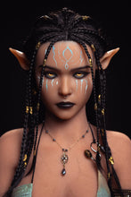 Load image into Gallery viewer, US Stock - YAMIEE Sia Unique Design 157cm #1073E Silicone Head Sex Doll Tanned Skin Small Breasts TPE Body Adult Love Doll