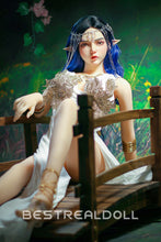 Load image into Gallery viewer, US Stock - Keely 160cm Silicone ROS Head Elf Sex Doll TPE Body M8 Samll Boobs Oral Sex Movable Jaw Adult Love Doll
