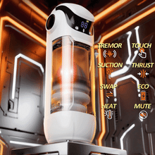 Load image into Gallery viewer, Manmiao Touch Control Digital Display &amp; Telescopic Sucking Masturbator