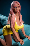US Stock - Viola 167cm #267 Realistic Jelly Breasts BBW Sex Doll Pink Hair TPE Adult Love Doll