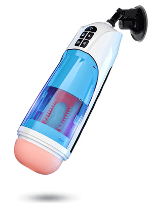 6-in-1 Huge Size Male Stroker Hands-free Heating Base Masturbation Cup