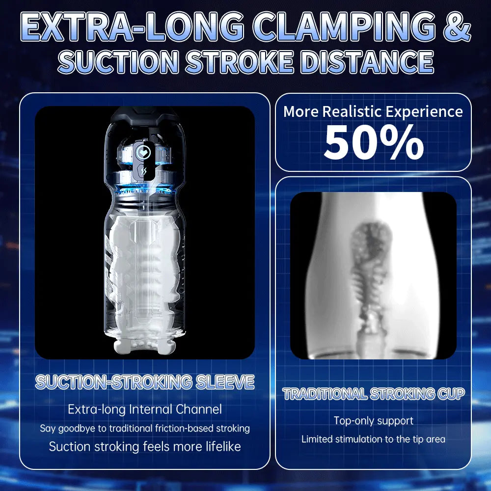Venom 7 Suction & Vibration Modes Male Masturbator