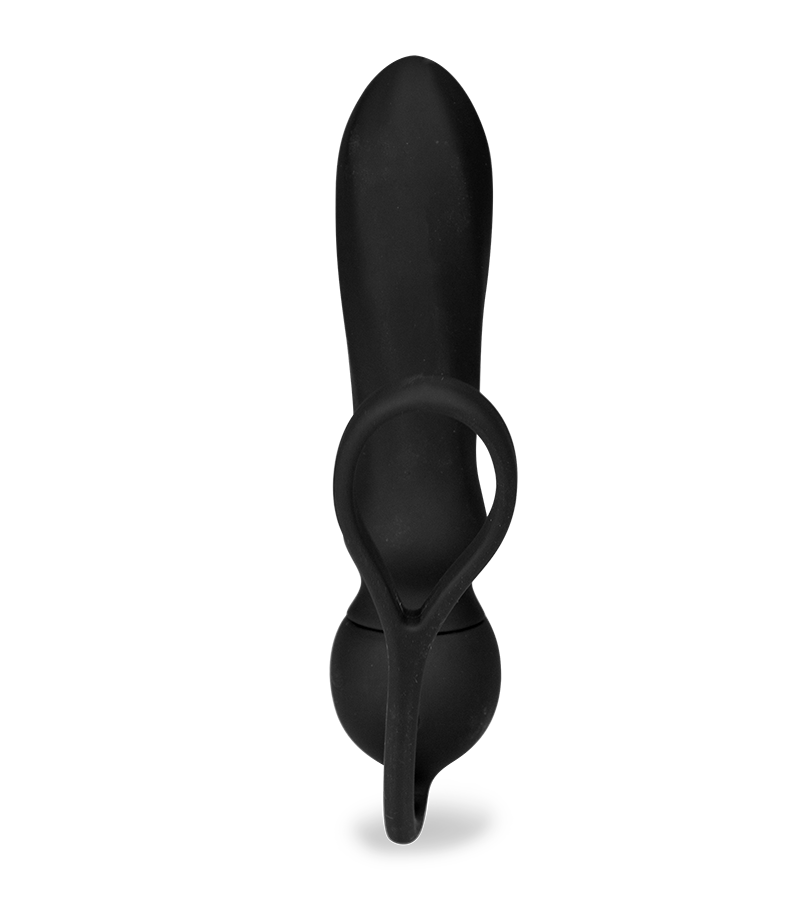 Adele vibrating anal plug and cock ring