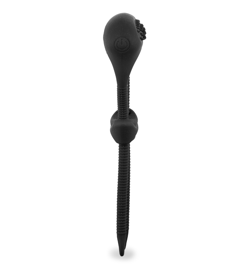 Adjustable vibrating cock ring