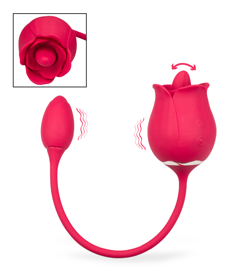 Blooming clit stimulator and love egg