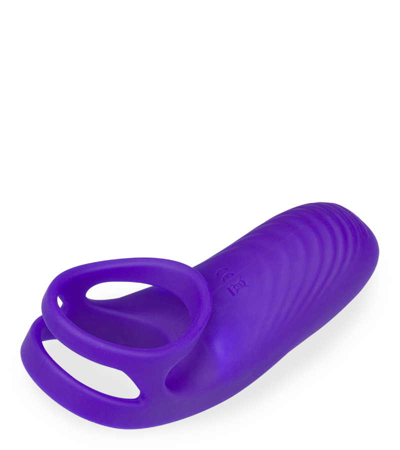 Bora clit-stimulating double cock ring