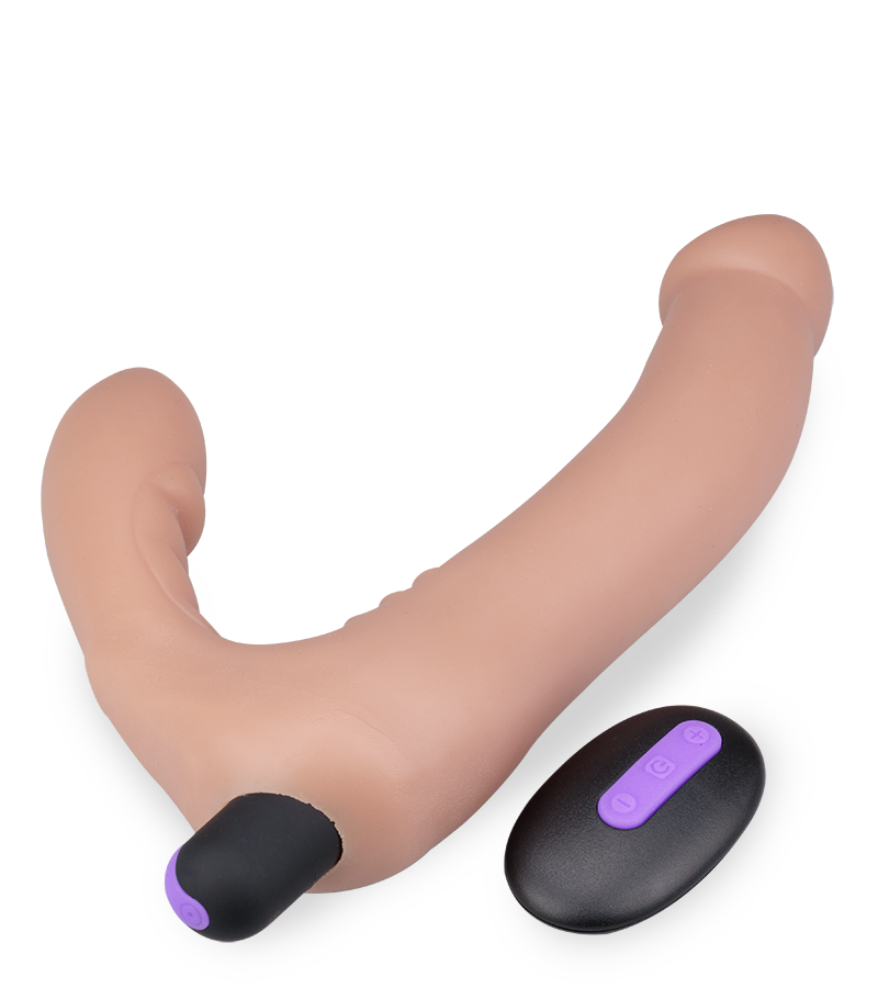 Double-penis strap-on dildo 20 modes