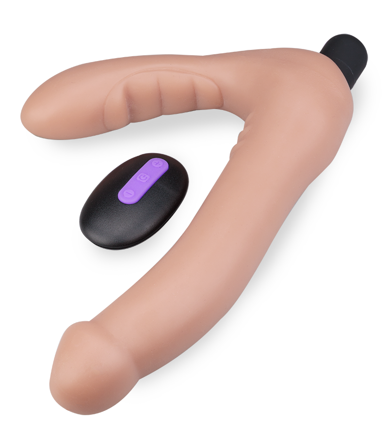 Double-penis strap-on dildo 20 modes