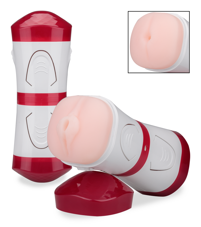 Double Pleasure silicone ass and vagina masturbator