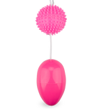 Dual-textured jiggle balls