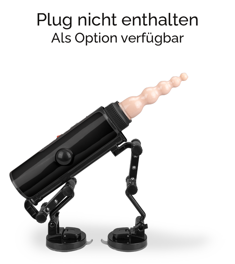 Fucking machine with vibrating masturbator