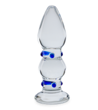 Load image into Gallery viewer, Gem glass anal plug