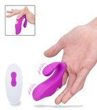 Ginger remote-controlled double-stimulation finger vibrator