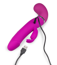 Load image into Gallery viewer, Hey Jack ejaculating vibrating rabbit dildo