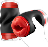 9 modes of male electric masturbator: licking, sucking, vibration, oral sex, transparent pocket-style vagina, couple's sex toy