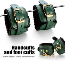 Load image into Gallery viewer, BDSM adult sex toys, a 12-piece BDSM bondage set, including adjustable handcuffs, collar, ankle cuffs, blindfold, and feather tickler.