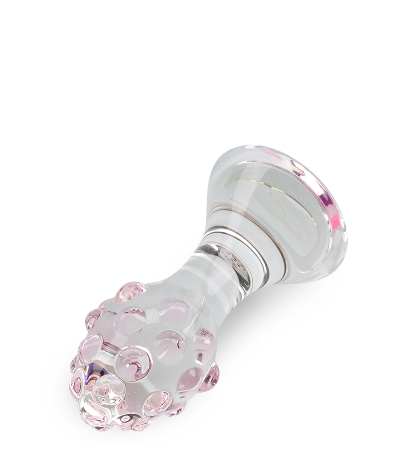 Jewel glass butt plug