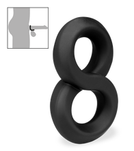 Load image into Gallery viewer, Julo medical-grade silicone double cock ring
