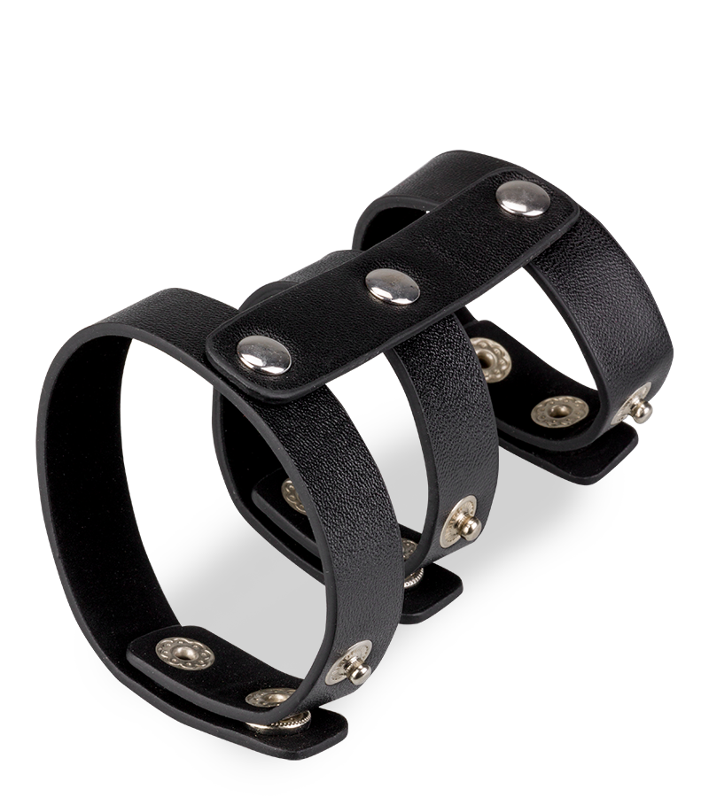 Leather penis cage