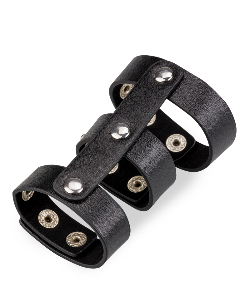 Leather penis cage