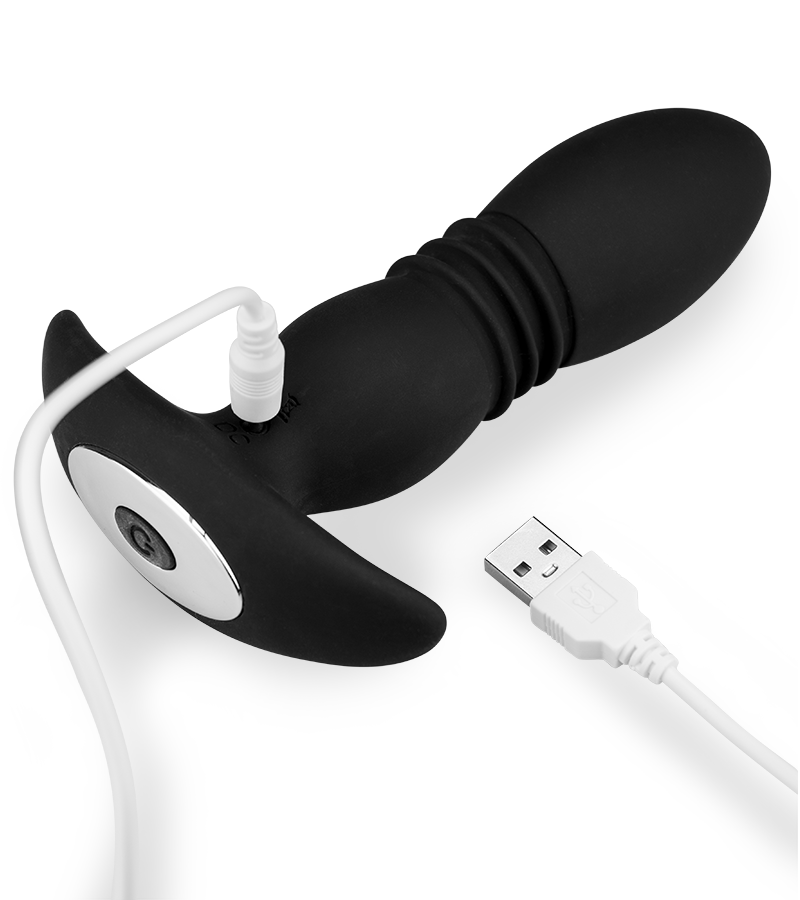 Marcelo vibrating and thrusting butt plug