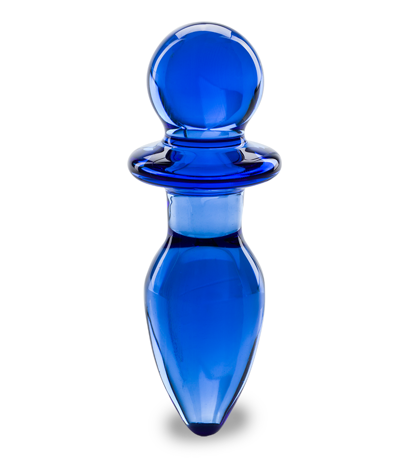 Pin glass anal plug