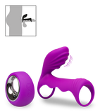Remote control couple's vibrator with cock ring 12 modes