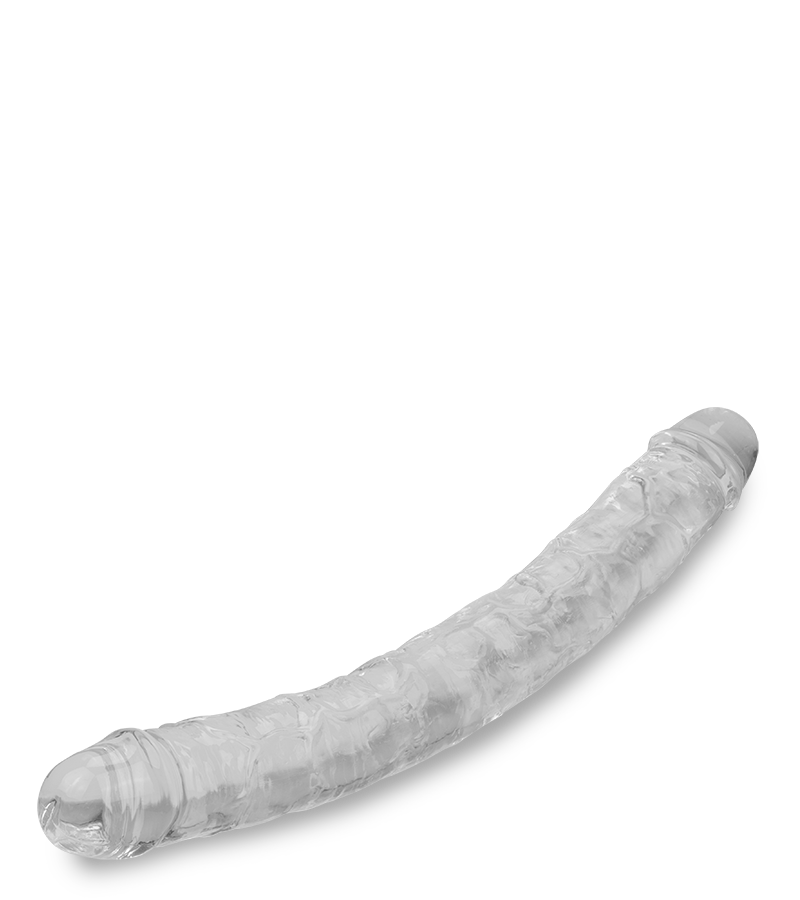 Roller flexible double ended dildo