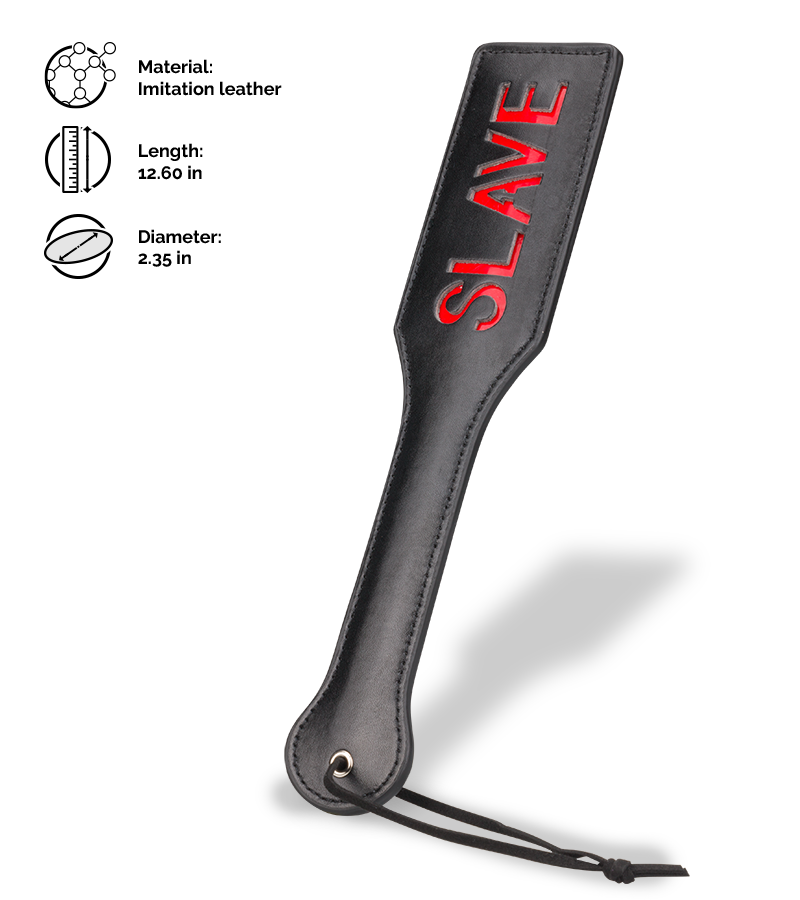 Slave faux leather BDSM paddle