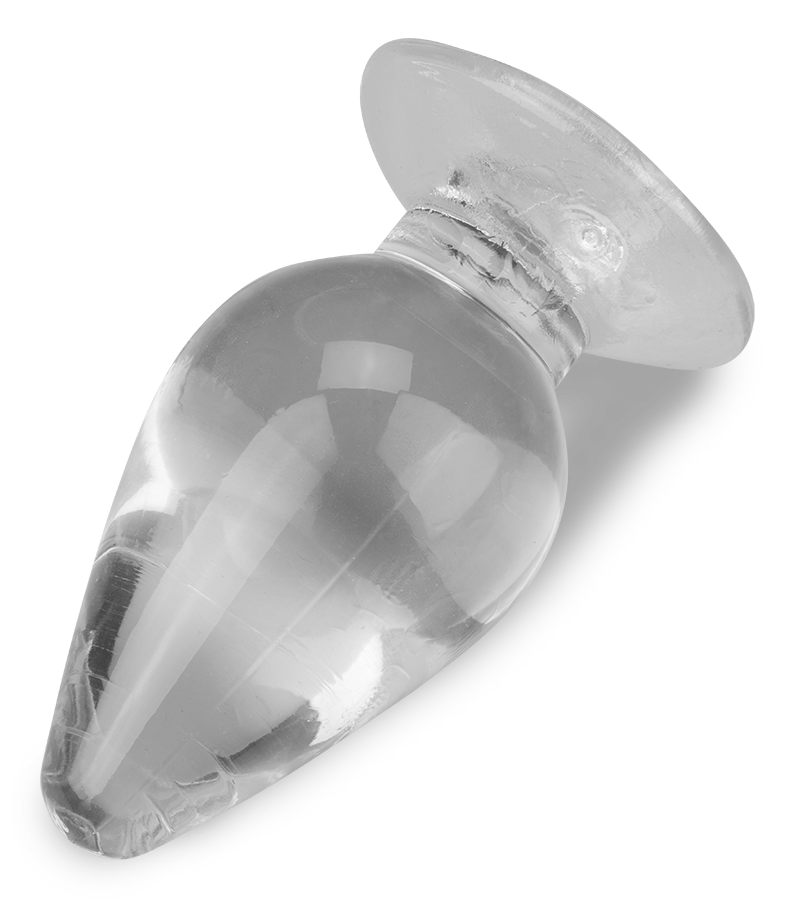 Softy clear suction cup anal plug
