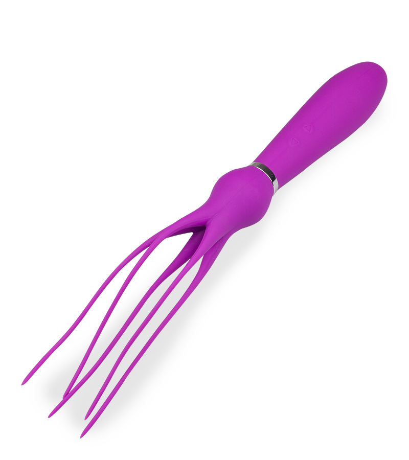 Stimulator with vibrating fronds