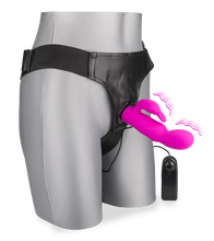 Load image into Gallery viewer, Strap on rabbit vibrator