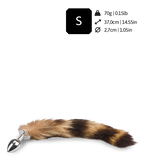 Tabby cat tail butt plug