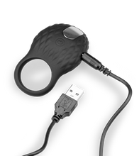 Load image into Gallery viewer, USB clitoris stimulating cock ring 7 speeds